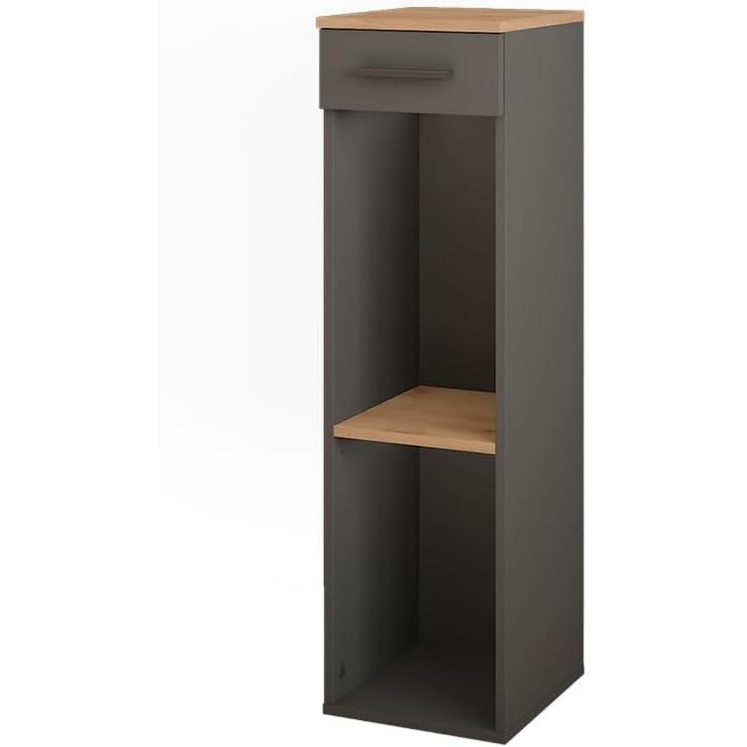 Meuble deco en bois gris fonce pour la cuisine