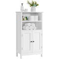 Meuble sur pied gris clair esprit rustique 50 x 30 x 92, 5 cm
