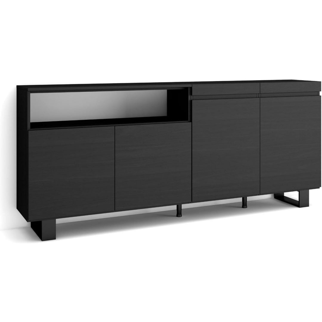 Buffet moderne gris fonce