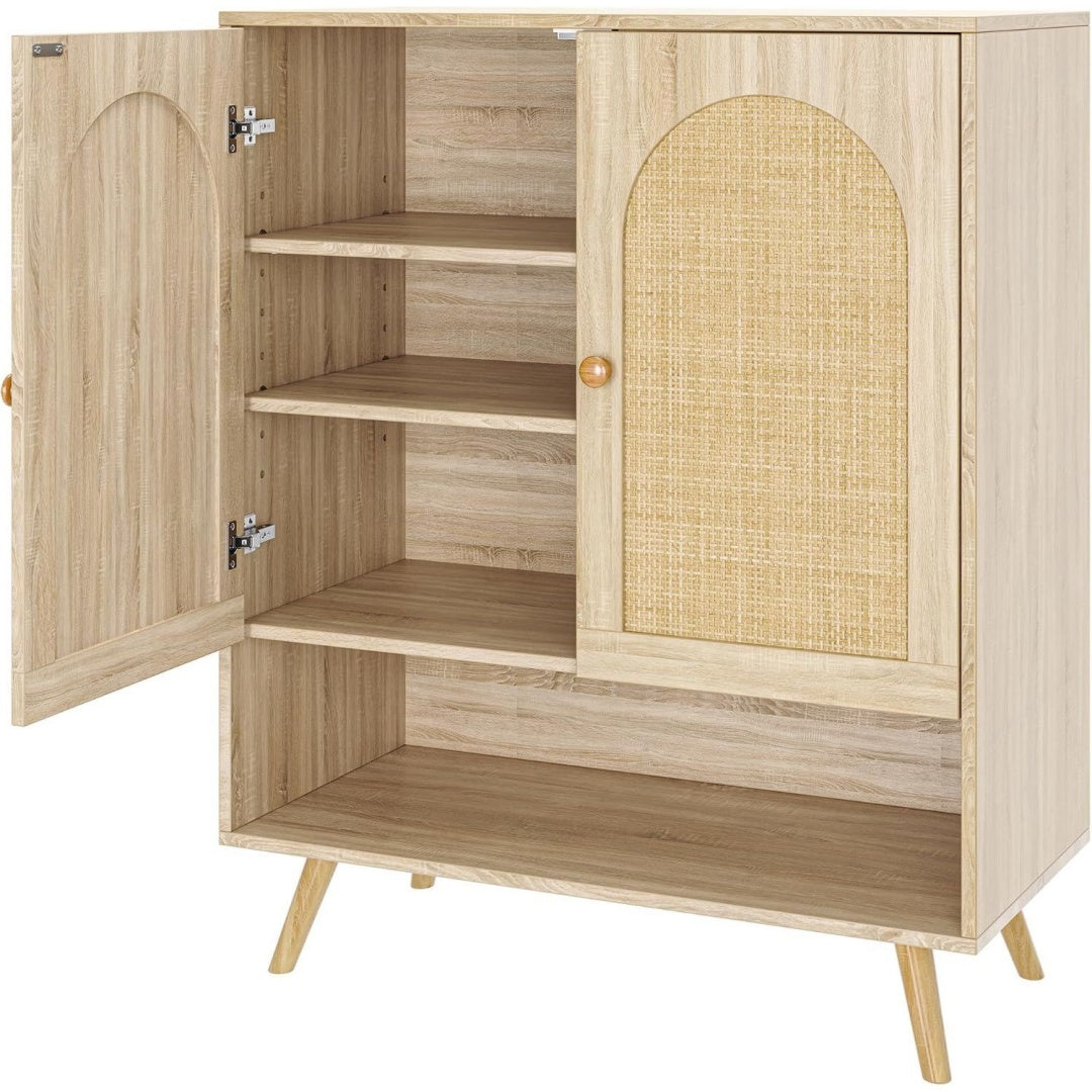 Commode 2 portes en bois massif