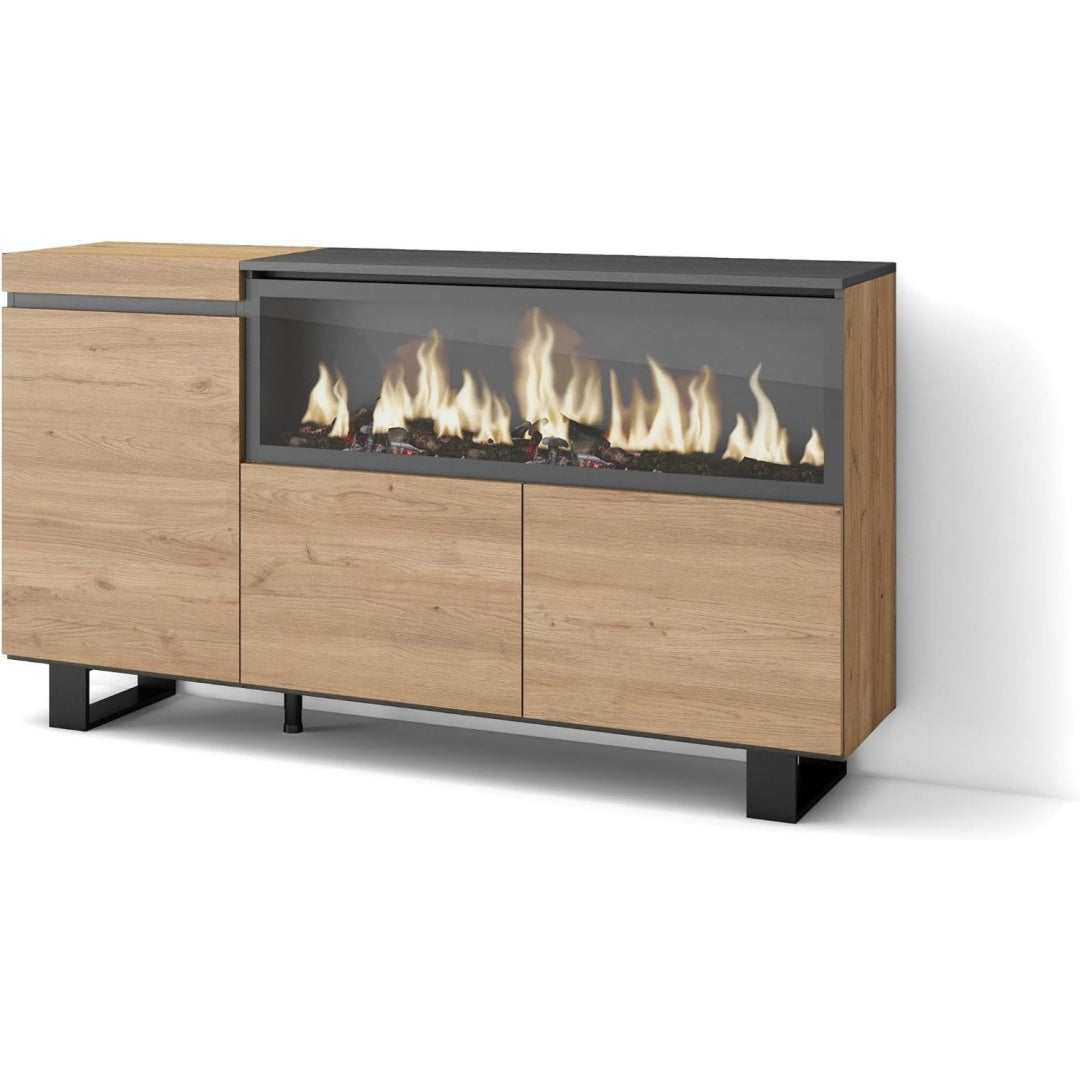 Meuble marron contemporain 158 x 35 x 87 cm