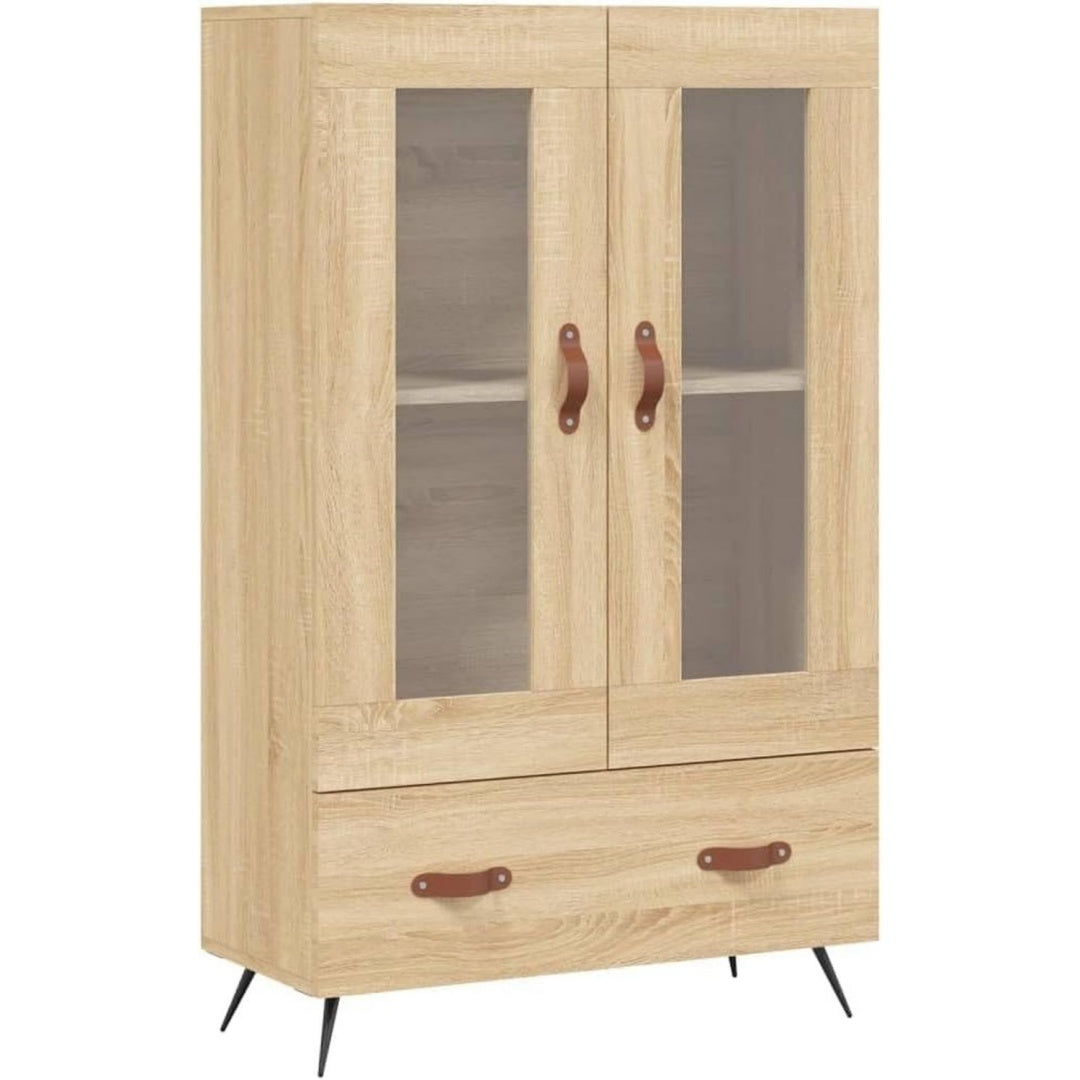 Buffet haut beige 69.5 x 31 x 115 cm